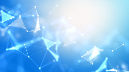 Abstract background Dot and connect line for cyber technology futuristic and network connection...