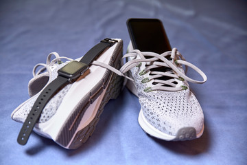 Running shoes and various accessories