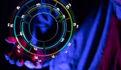 Business intelligence. Diagram, Graph, Stock Trading, Investment dashboard