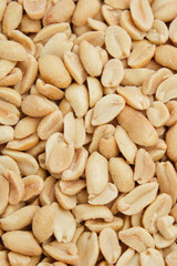 Salted peanuts close up. Natural nuts. Treat