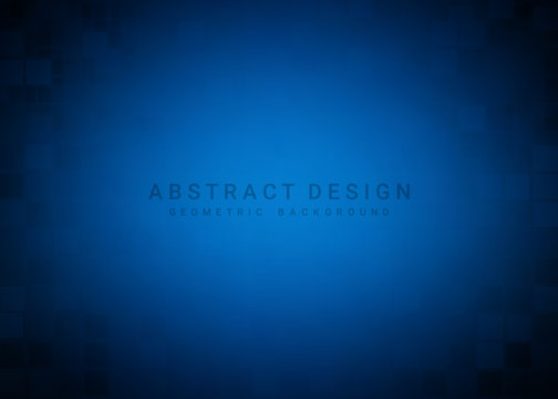 Abstract Blue Geometric Background 