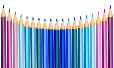 Colored pencils for back to school