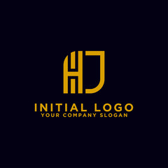 Inspiring company logo designs from the initial letters of the HJ logo icon. -Vectors