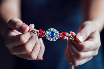 A Beautiful Handmade Rakhi