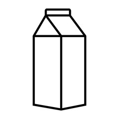 Milk line icon, logo isolated on white background