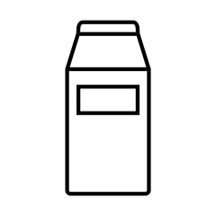 Milk line icon, logo isolated on white background