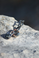 Climbing, climbing equipment, grip, draw, rope, mountain, mountaineering