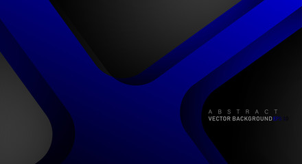 geometric vector background overlap layer on black space for text and background design