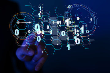 Software, web development, programming concept. Abstract Programming