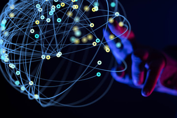 internet security and data protection concept.