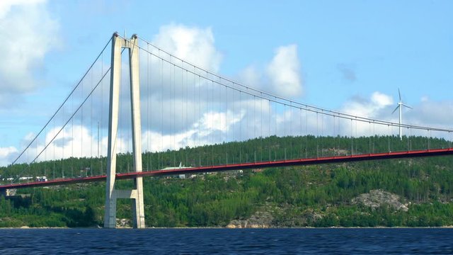 Timelapse of the "Hoga Kusten"-bridge in Sweden
