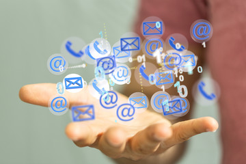 Mail Communication Connection message to mailing