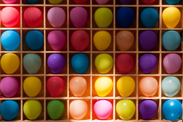 A  lot of colored balls