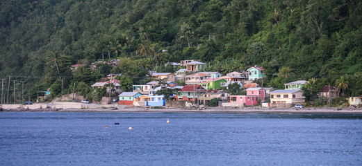 Fototapeta premium Nice Coastline of the Dominica Island, Caribbeans