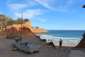 fishing boats on the beach