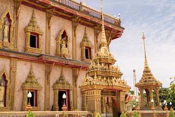 Fototapeta premium Wat Chalong TEMPLE in Phuket, Thailand, Asia