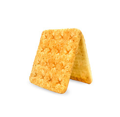 Cracker isolated on white background