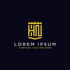 Inspiring company logo designs from the initial letters of the HN logo icon. -Vectors