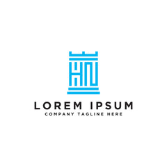 Inspiring company logo designs from the initial letters of the HN logo icon. -Vectors