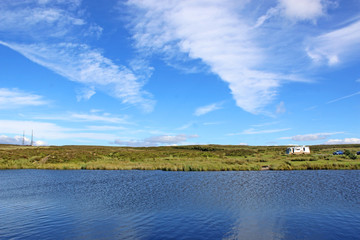 Pen-fford-Gogh Pond in Wales