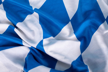 Bavarian Flag As A Background For Oktoberfest.