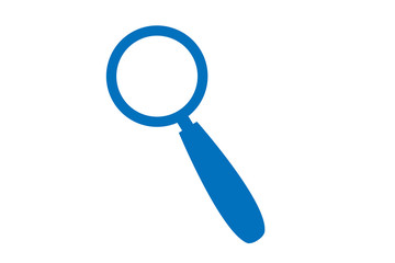 Modern search or find icon vector on white background, magnifying glass icon vector