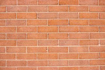 Wide orange brick wall pattern surface texture background