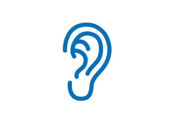 ear icon vector