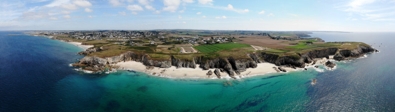Pointe de Corsen, Flugbild-Panorama