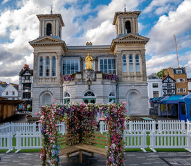 Medieval architecture  in Market house, Market place in Kingston upon Thames town of London