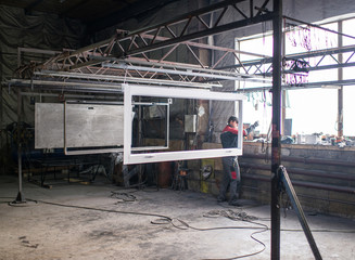 production turner welding machine