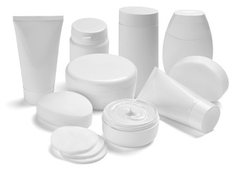  white cream container jar beauty moisturizer tube soap