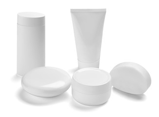  white cream container jar beauty moisturizer tube soap