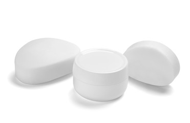  white cream container jar beauty moisturizer tube soap