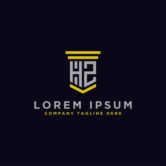 Inspiring company logo designs from the initial letters of the HZ logo icon. -Vectors