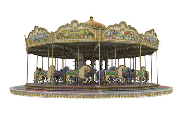 Carousel Horse Isolated © nerthuz