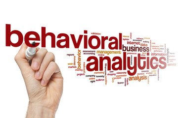 Behavioral analytics word cloud