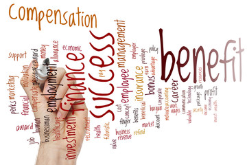 Benefit word cloud
