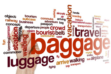 Baggage word cloud