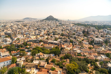 Fototapeta na wymiar Mount Lycabettus in Athens, Greece