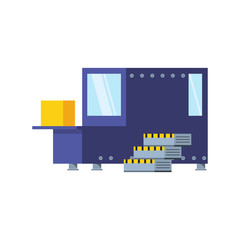 industrial production machine isolated icon