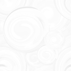Pattern with white spirals, beautiful wallpapers for weddings.Texture 3 d background with abstract circles of different sizes, seamless pattern with waves.  