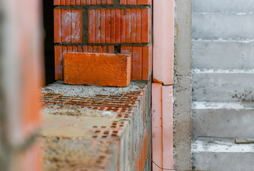 construction brick concrete building worker