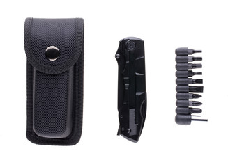 Hight quality black brutal screwdriver multitool with case