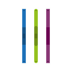 A set of scroll bars. Simple vector illustration