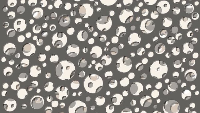 Abstract Generative Art color distributed circles holes background video