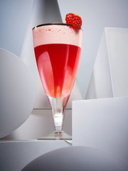 Delicious red berry smoothie