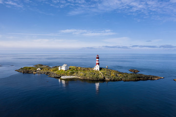 Fototapeta na wymiar Feistein Island Lighthouse
