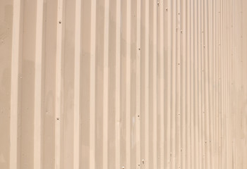 Corrugated metal wall