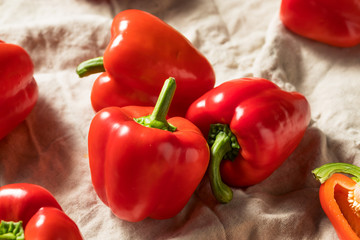 Raw Red Organic Bell Peppers